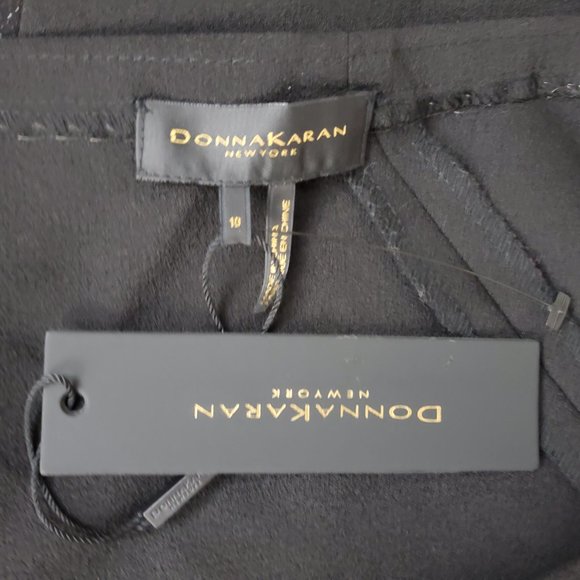 Donna Karan Sleeveless Black Dress 10 NWT - Picture 7 of 8